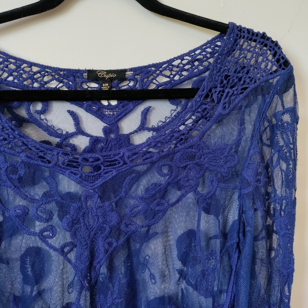 Cupio Sheer Lace Top - image 2